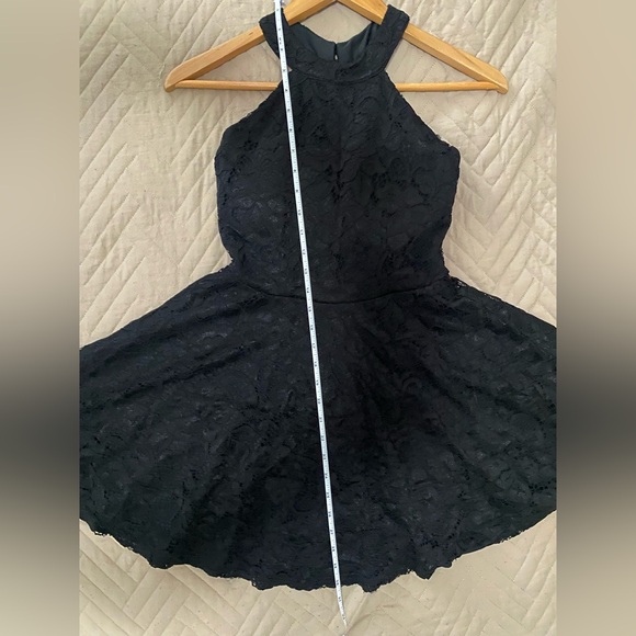 Black Halter Lace Dress - Small - Picture 9 of 9